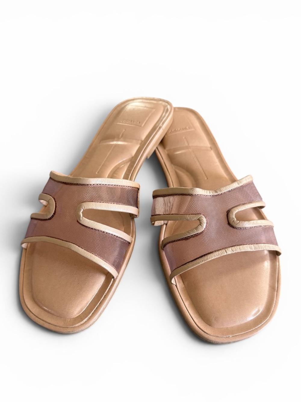 Dolce Vita Flori Mesh Slide Sandals Light Tan NWOT - Size 9